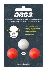 Oros Strike Indicator Bissanzeiger 3er Set chartreuse, orange, white XS
