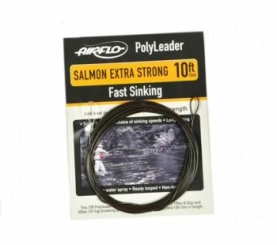 Airflo Polyleader Salmon Ex. Strong 10ft Intermediate - Ex. Super Fast Sinking Clear Intermediate