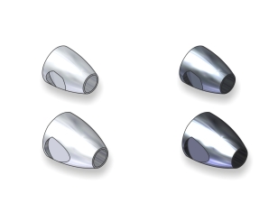 Stonfo Conehead mit Augenmulde 6mm Schwarz Stonfo Conehead mit Augenmulde 6mm Schwarz