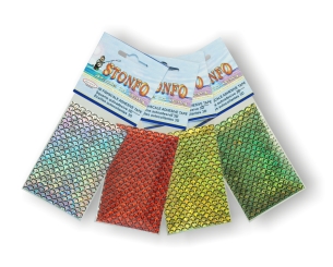 Stonfo 3D FISHSCALE  Holographic Grün Small Stonfo 3D FISHSCALE  Holographic Grün Small