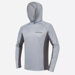 Finntrail WAVE BIG LOGO Langarmshirt Grau Sonnenschutz UPF 50+ L
