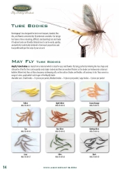 Hemingways Tube body MayFly / M / 10pcs / Yellow M Yellow