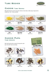 Hemingways Tube Body Caddis / 10 pcs / Brown Olive Brown Olive