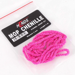 Hends Mop Chenille - Fluo Pink, meliert 