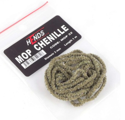 Hends Mop Chenille - Oliv-Grün, meliert 