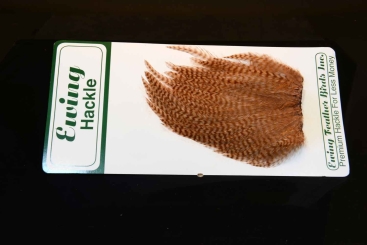 Ewing Hackle Deceiver Patch Streamerhechel Bleached Grizzly Dyed Ginger 