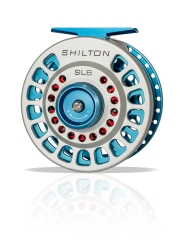 Shilton SL Series Fliegenrolle Titanium/Turquoise/Red 