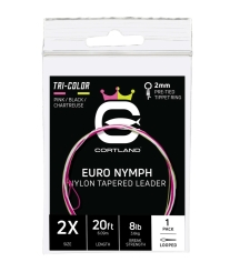 Cortland Euro Nymph Tapered Vorfach 6.10m 
