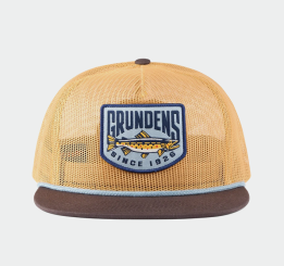 Grundéns Forellen-Patch-Mesh-Trucker Kappe 