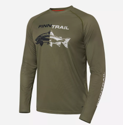 Finntrail WAVE Sonnenschutz UPF 50+ Fish Langarmshirt, Khaki 