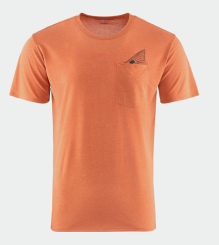 Grundéns Species Pocket T-shirt, Rust Heather 