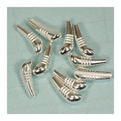 Hends Tungsten Nymph Body in Siber 3,6 mm = 1,00 gr - für Hakengröße 10