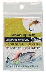 Soldarini Euro Nymphing Microspiral Indicator 0,30mm Orange/Flou Yellow