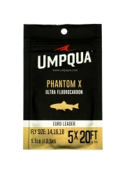 Umpqua Phantom X Fluorocarbon Euro Nymph 20ft Vorfach 4x 