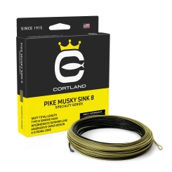 Cortland Specialty Pike Musky Sink 8 Fliegenschnur Olive/Schwarz 