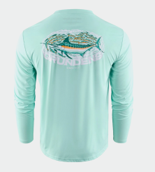 Grundéns Marlin Magic LS Tech Tee UPF 50+ Sonnenschutz Shirt yucca XXL