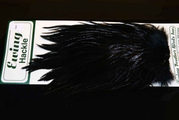 Ewing Hackle Hahnensattel Black 
