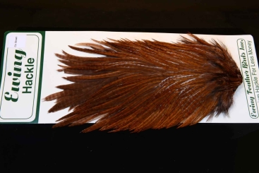 Ewing Hackle Hahnensattel Coachman Brown 