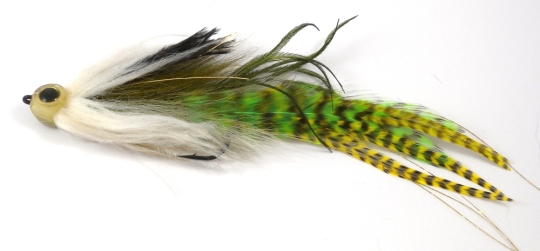 Pike Wiggly Long Tail Grizzly Black Chartreuse ca. 21cm 