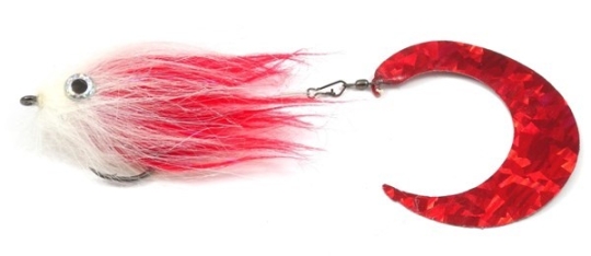Pike Extended Tail White Red - Hook #6/0 ca. 17cm 