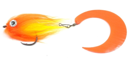 Pike Extended Tail Orange Yellow - Hook #6/0 ca. 17cm 