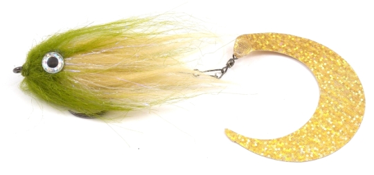 Pike Extended Tail Olive Tan - Hook #6/0 ca. 17cm 