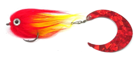 Pike Extended Tail Red Yellow - Hook #6/0 ca. 17cm 