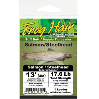 Frog Hair Salmon / Steelhead Vorfach Stiff Butt 0,254 / 0,635 mm 4,00 Meter Tragkraft 5,00 kg 11#- 0,254 / 0,635 mm