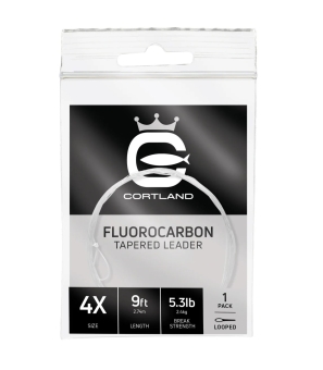 Cortland Fluorocarbon Tapered Vorfach 2.75m 6X / 0.12mm / 1.4kg