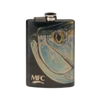 MFC Stainless Steel Hip Flask - Udesens Tarpon Head 