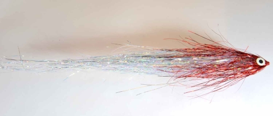 Pike Flash Tube  Red Head / Pearl Silver mix 30cm 