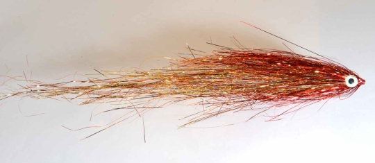Pike Flash Tube - Red Head / Copper Gold mix 30cm 