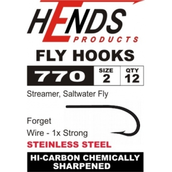 Hends Haken - Saltwater Fly, Streamer Steinless Steel 770 