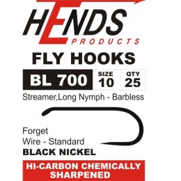 Hends Streamer, Long Nymph  Barbless Hook BL700 8