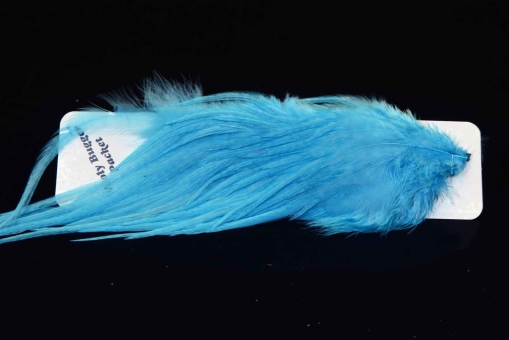 Ewing Hackle Hahnensattel Wooly Bugger Packet Blue 
