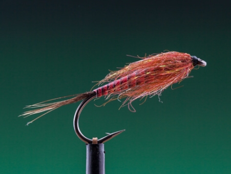 Hemingways Peacock Quill Sparkle Mayfly Nymph-Red 