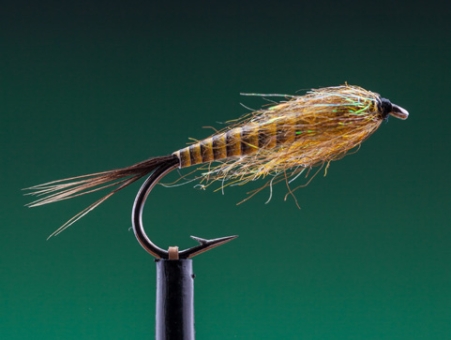 Hemingways Peacock Quill Sparkle Mayfly Nymph-Yellow 