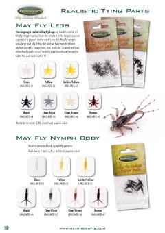 Hemingways Realistic BODY Mayfly / M  - Golden yellow M  - Golden yellow