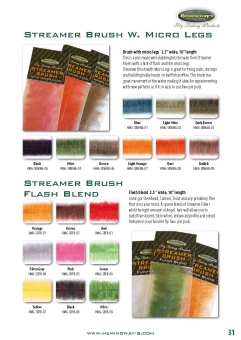 Hemingways Streamer Brush Flash Blend - Silver Gray Silver Gray
