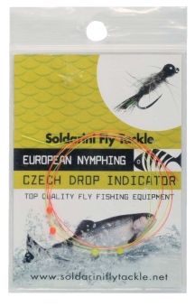Soldarini Euro Nymphing Czech Drop Indicator 5 Drop Orange/Yellow