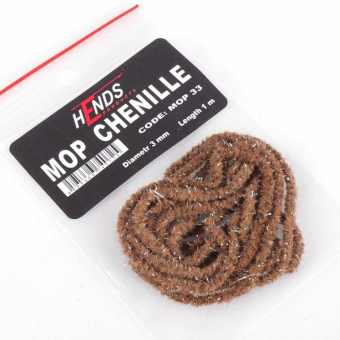 Hends Mop Chenille - Braun-Oliv, meliert 