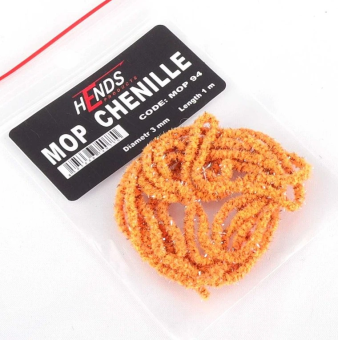 Hends Mop Chenille - Fluo Orange, meliert 