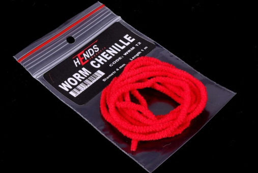 Hends Wurm Chenille - Rot WRM 