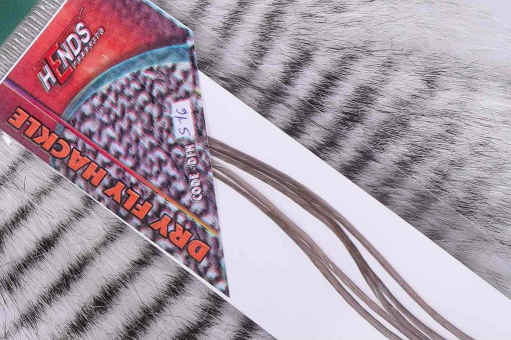 Hends Dry Fly Hackle - Grau DFH16 