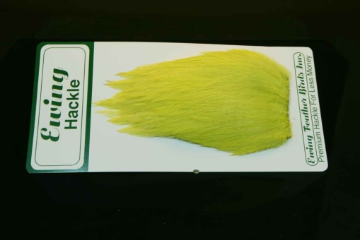 Ewing Hackle Deceiver Patch Streamerhechel Chartreuse 