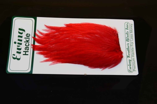 Ewing Hackle Deceiver Patch Streamerhechel Red 