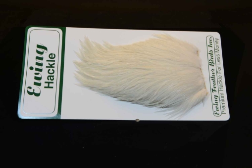 Ewing Hackle Deceiver Patch Streamerhechel White 