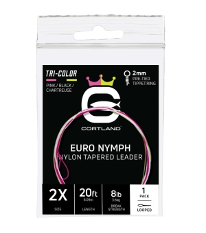 Cortland Euro Nymph Tapered Vorfach 6.10m 4X / 0.18mm / 2.9kg