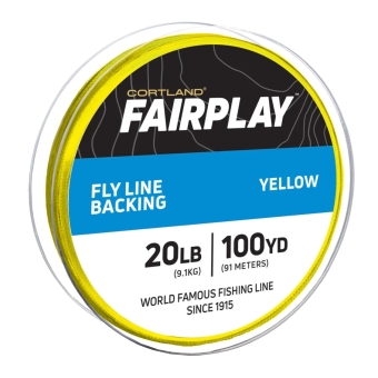 Cortland Fairplay Backing Gelb 91.4m / 9.1kg