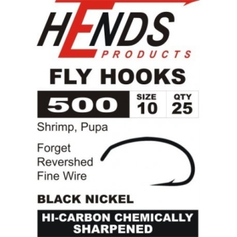 Hends Haken -Shrimp, Pupa Needle Point fine 500 